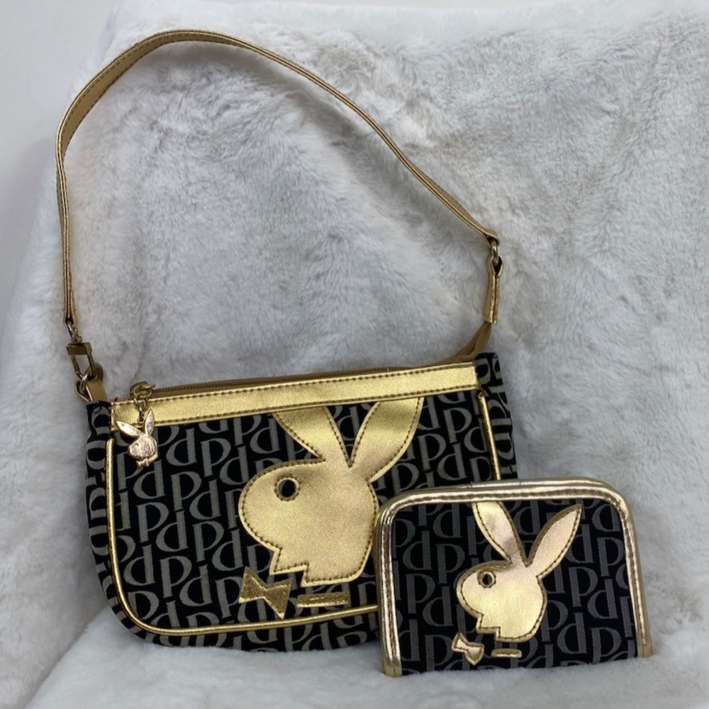 Playboy Gold PB purse and wallet